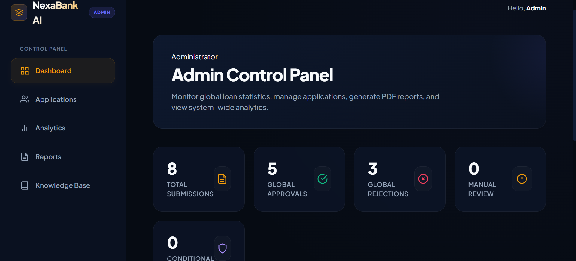 NexaBank AI Web App