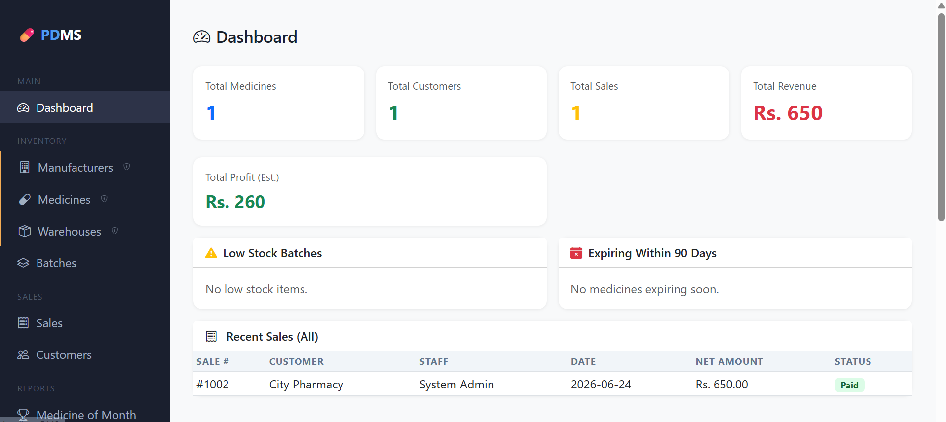 Pharmacy Management System